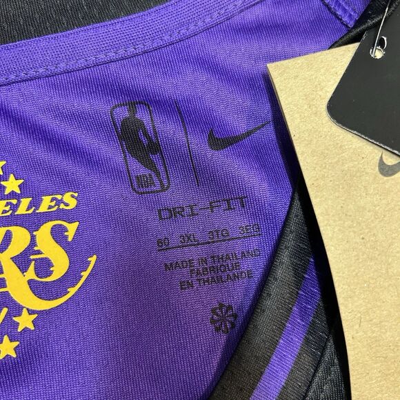 Nike Los Angeles Lakers LeBron James City Edition Swingman Jersey Men’s 3XL NWT - Picture 9 of 9
